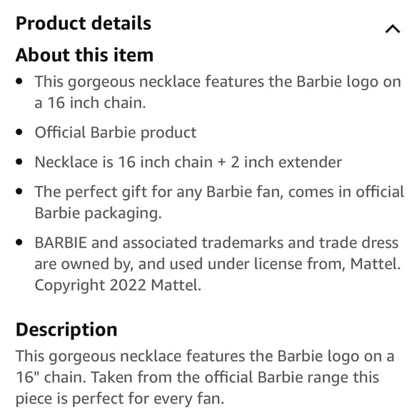 Barbie necklace - Picture 3 of 4